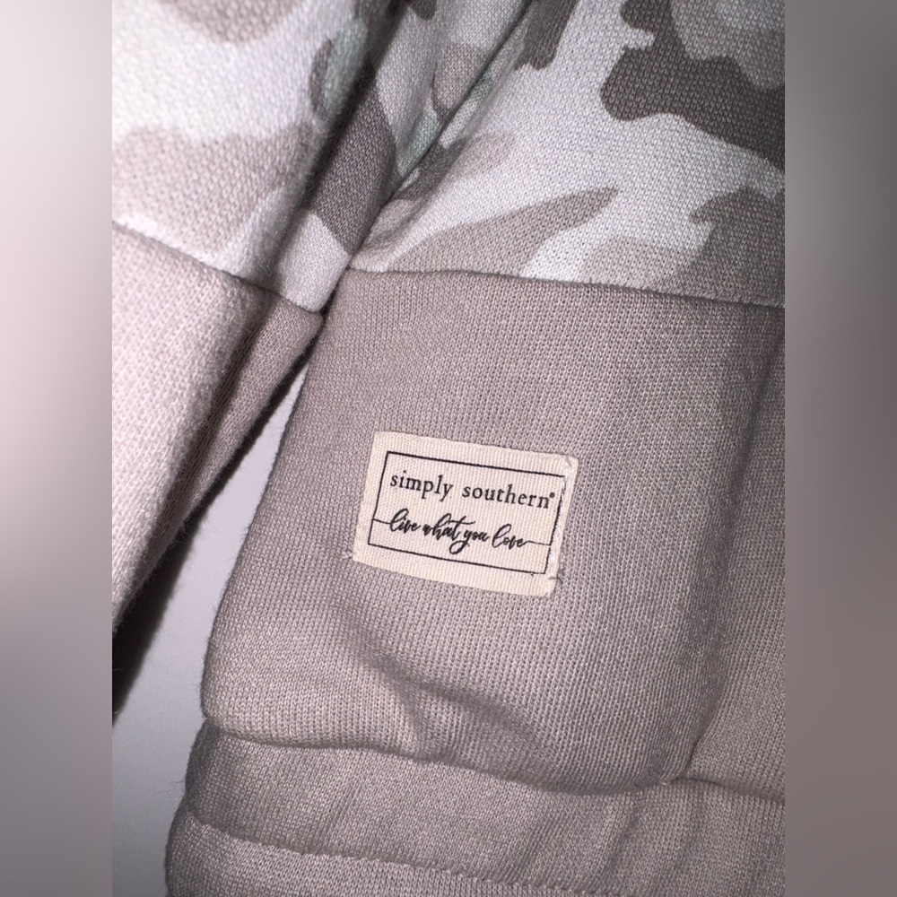 Simply Southern Camo Quarter Zip Pullover - Picture 4 of 6